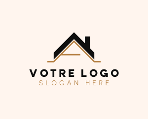 Residential Roof Letter A Logo
