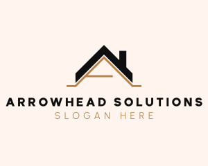 Residential Roof Letter A logo design