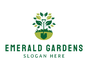 Shovel Garden Landscaping logo design