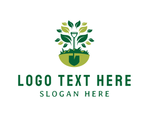 Shovel Garden Landscaping Logo