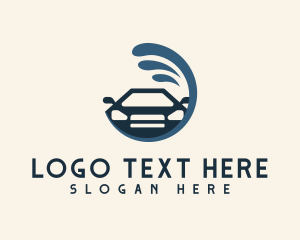 Cleaning - Car Water Splash logo design