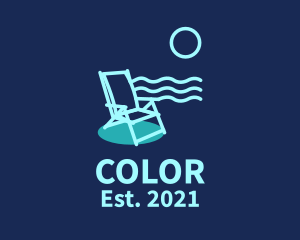 Baywatch - Blue Beach Chair logo design