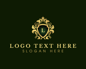 Flourish - Premium Decorative Shield logo design