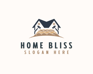 Flooring Home Renovation  logo design