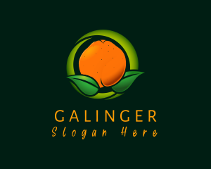 Supermarket - Fresh Orange Farm logo design