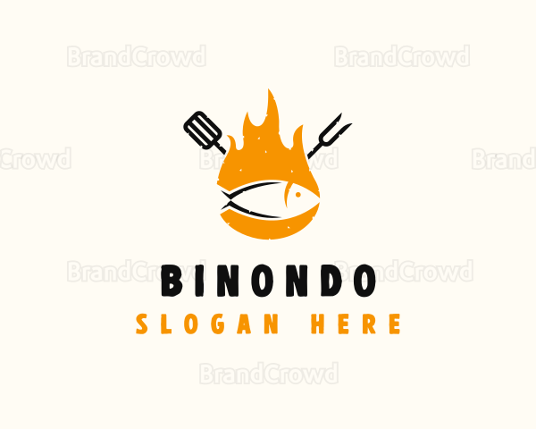 Fish Grill BBQ Logo