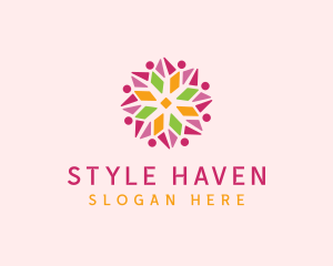 Floral Star Pattern Logo