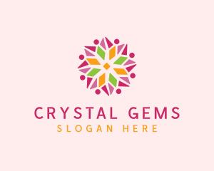 Floral Star Pattern logo design