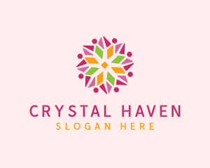 Floral Star Pattern logo design