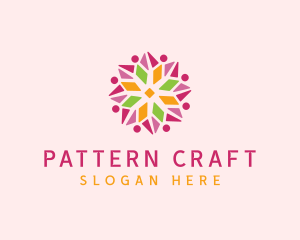 Floral Star Pattern logo design