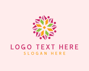 Floral Star Pattern Logo