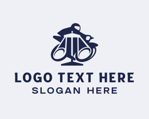 Safety Gear - Legal Motorcycle Rider logo design