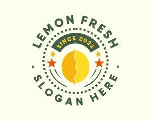 Lemon - Star Lemon Badge logo design