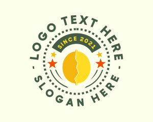 Fruit Store - Star Lemon Badge logo design