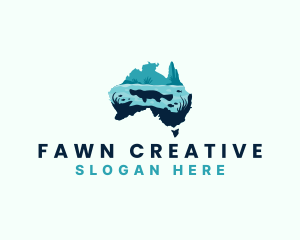 Australia Platypus River logo design