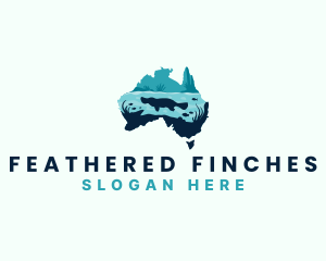 Australia Platypus River logo design