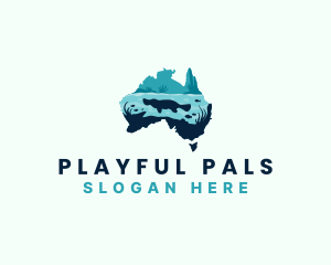 Australia Platypus River logo design