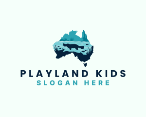 Australia Platypus River logo design