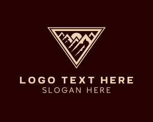 Snowboarding - Triangle Mountain Outdoor logo design