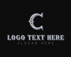 Luxury Decorative Ornament Letter C Logo