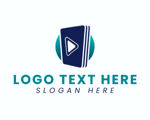 Mobile Application - Media Library Book logo design