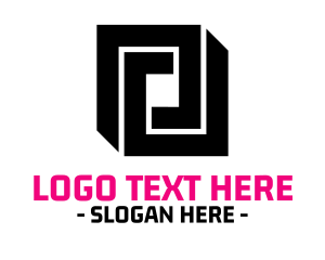 Flat - Abstract Square logo design