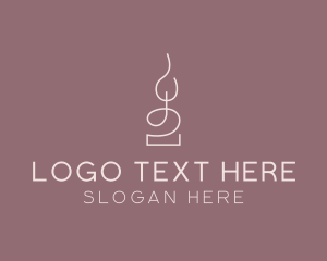 Home Decor - Candle Decor Candlelight logo design