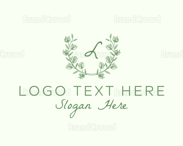 Nature Leaf Flower Decor Logo