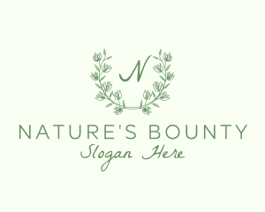 Nature Leaf Flower Decor logo design