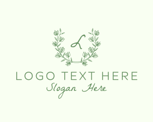 Nature Leaf Flower Decor Logo