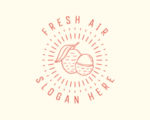 Fruit Lychee Farm logo design