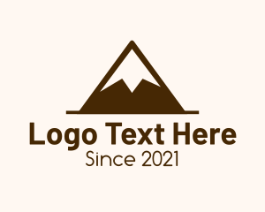 Mountain Climber - Brown Mountain Summit logo design