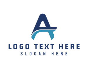 Letter A - Wavy Generic Letter A logo design