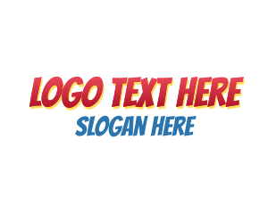 Comic Book Cartoon Logo