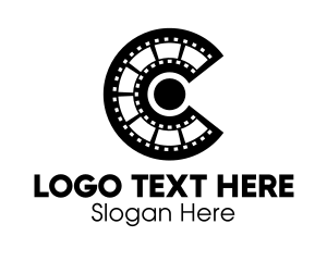 Director - Film Strip Letter C logo design