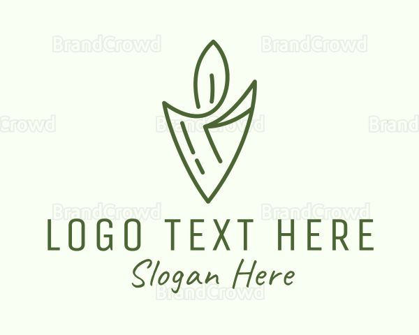 Green Leaf Candle Logo