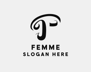 Generic Feminine Letter F logo design