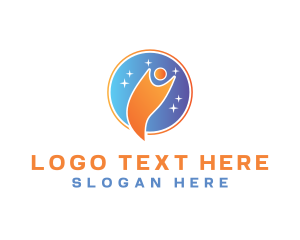 Humanitarian - Charity Social Worker Volunteer logo design