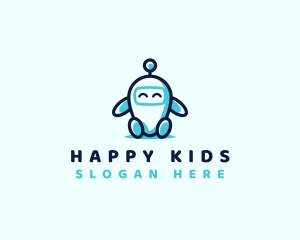 Cute Android Robot logo design