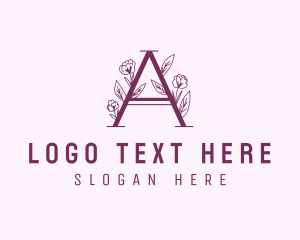 Agriculture - Flora Boutique Letter A logo design