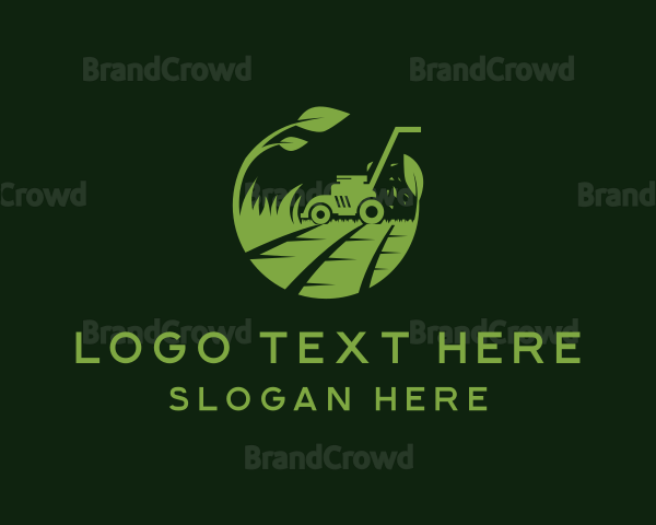Organic Lawn Mower Logo