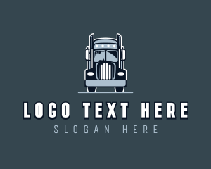 Transport - Cargo Hauling Truck logo design