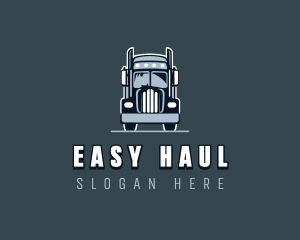 Cargo Hauling Truck logo design