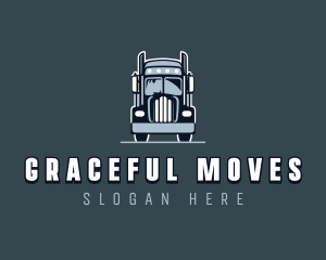 Cargo Hauling Truck logo design