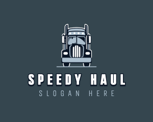 Cargo Hauling Truck logo design