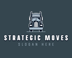 Cargo Hauling Truck logo design