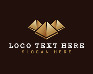 Vault - Premium Pyramid Investor logo design