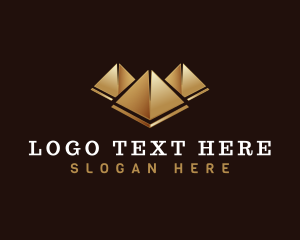 Stocks - Premium Pyramid Investor logo design