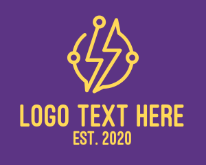 Technology - Yellow Electrical Technology logo design