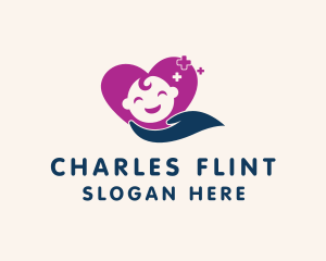 Childrens Clinic - Baby Pediatrics Health logo design
